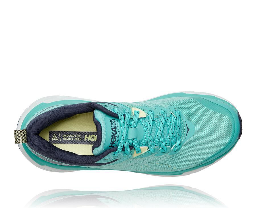 Hoka One One Trainers Womens Blue/White - Challenger ATR 6 - 54371IYJQ